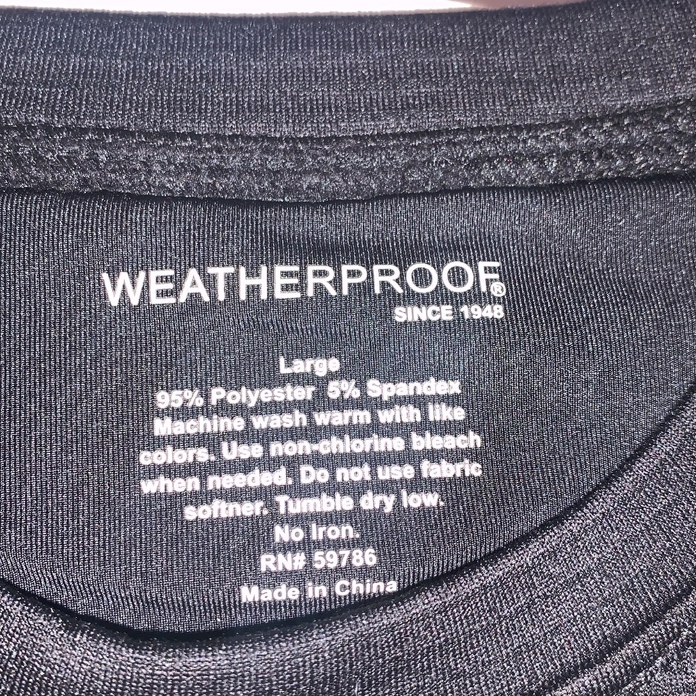 Weatherproof | Tech Rib Base Layer Men’s Large NEW - Picture 7 of 8